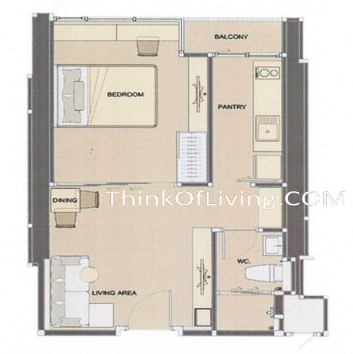 life ratchada room plan 38m life รัชดา แปลนห้อง