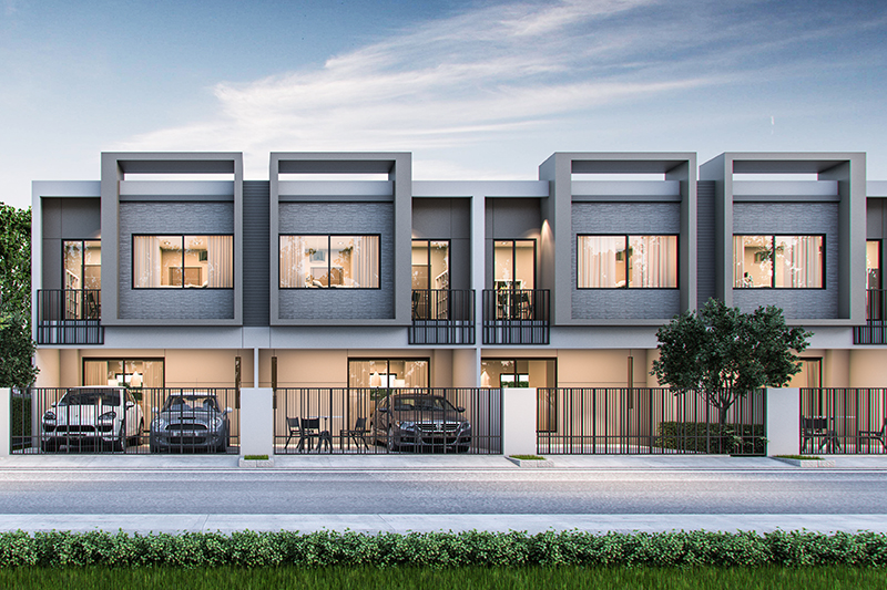s gate กร งเทพ ปท มธาน ทาวน โฮม 2 ช น สไตล โมเด ร น ออกแบบภายใต แนวค ด smart townhome ใกล ถนนใหญ ต ดต วเม องปท มธาน preview thinkofliving com